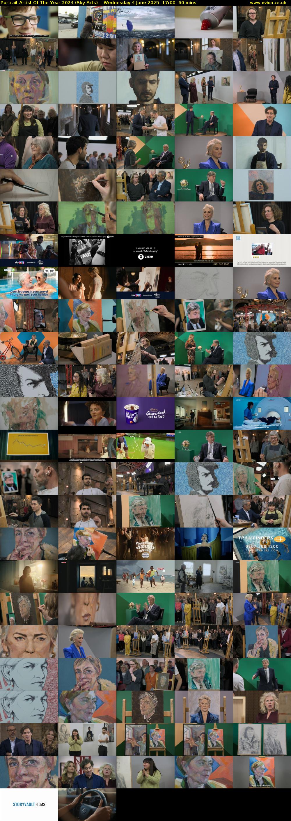 Portrait Artist Of The Year 2024 (Sky Arts) Wednesday 4 June 2025 17:00 - 18:00