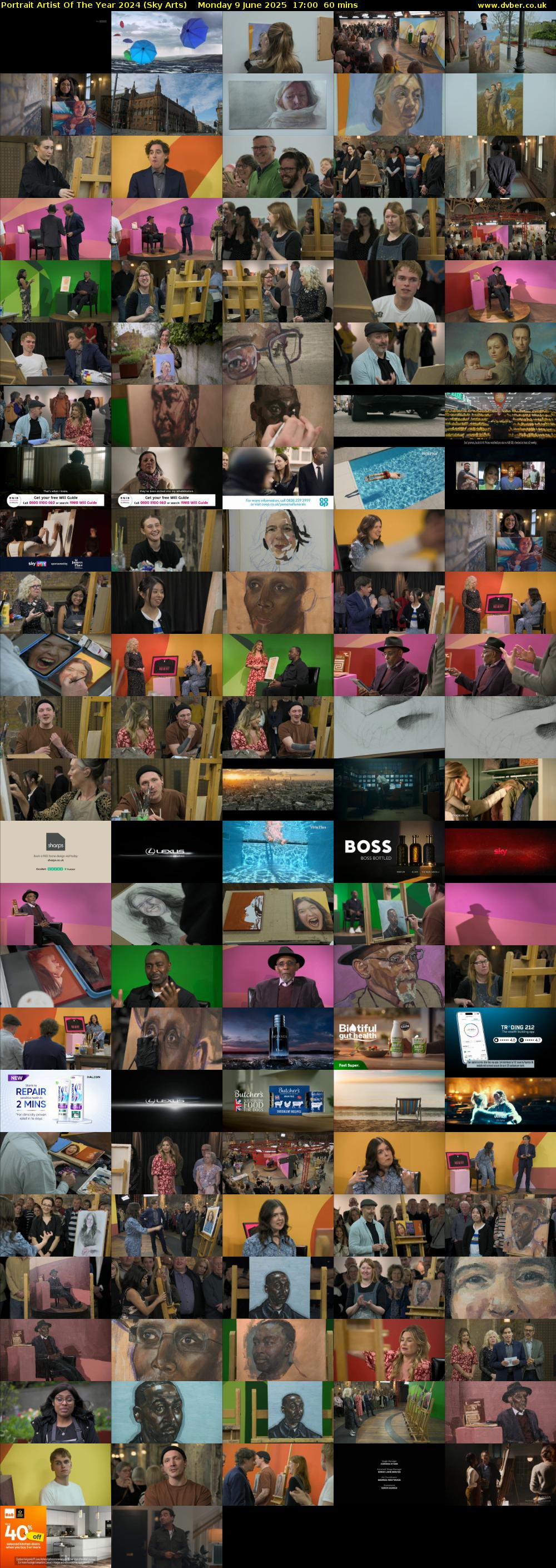 Portrait Artist Of The Year 2024 (Sky Arts) Monday 9 June 2025 17:00 - 18:00