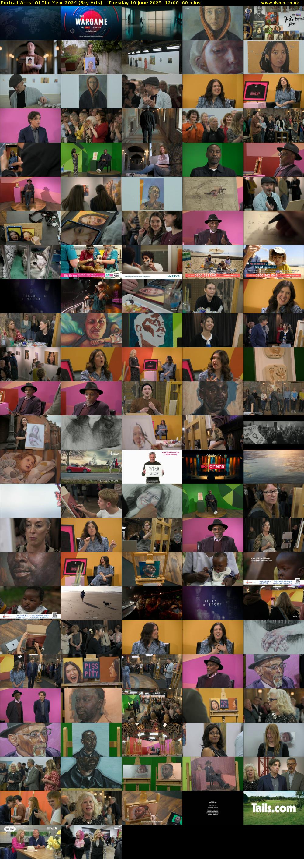 Portrait Artist Of The Year 2024 (Sky Arts) Tuesday 10 June 2025 12:00 - 13:00