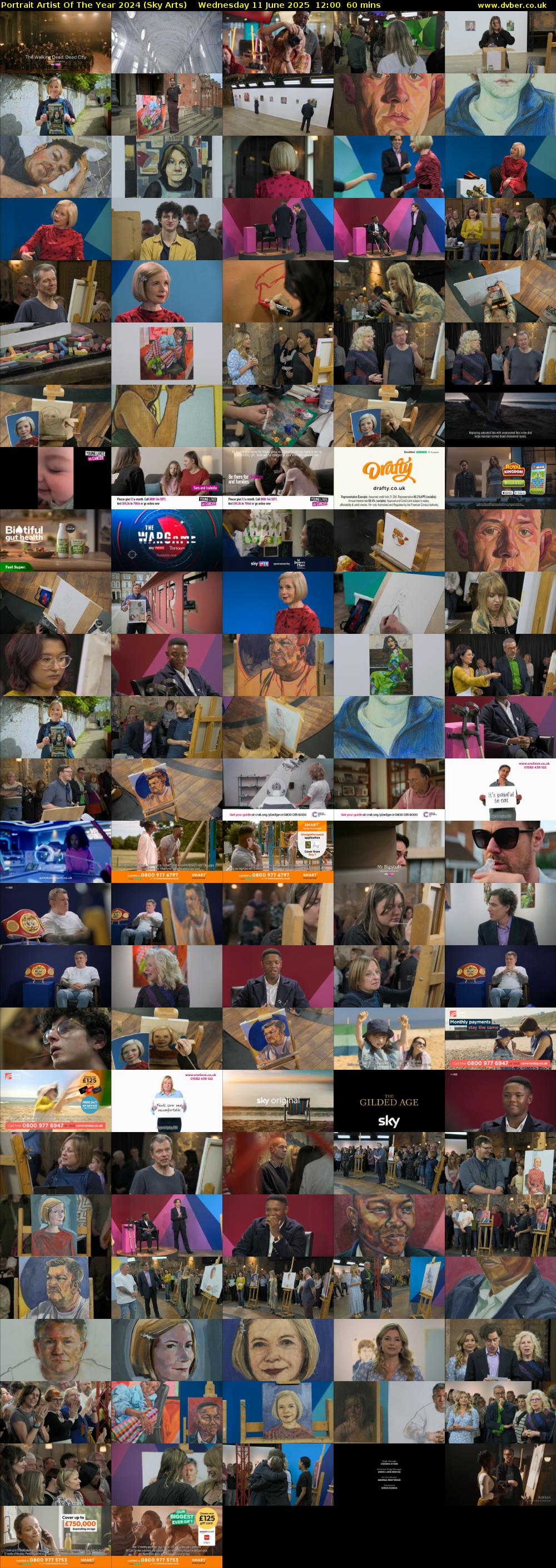 Portrait Artist Of The Year 2024 (Sky Arts) Wednesday 11 June 2025 12:00 - 13:00