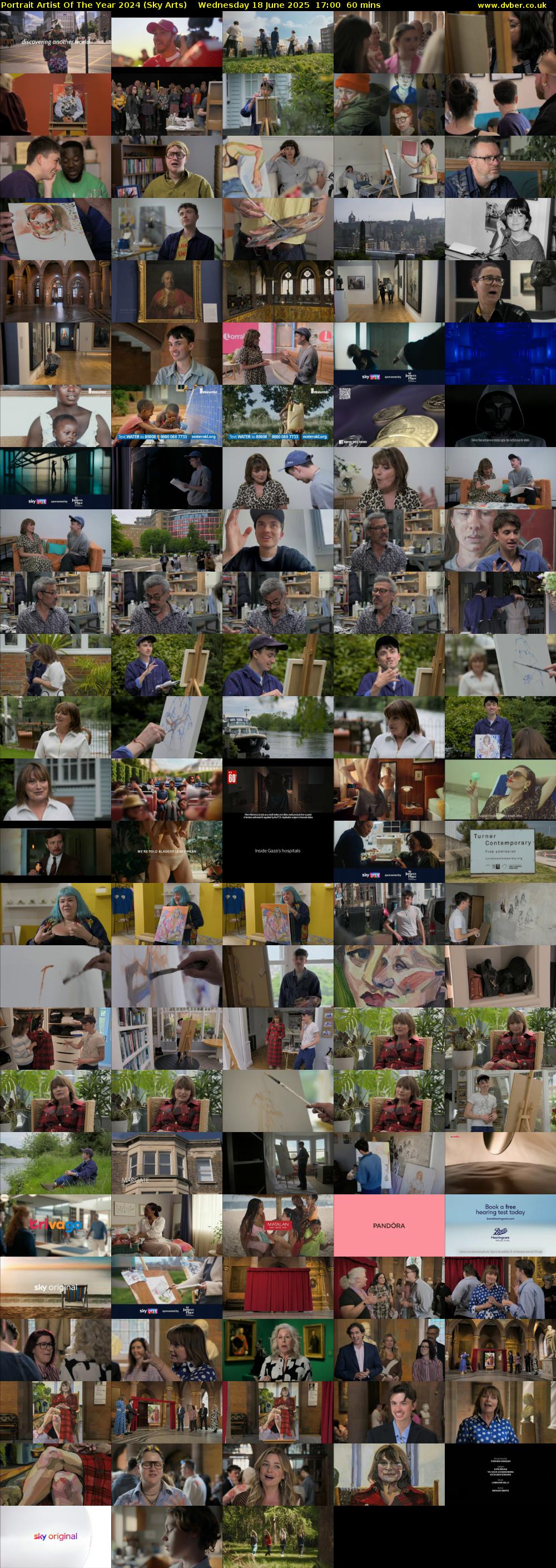 Portrait Artist Of The Year 2024 (Sky Arts) Wednesday 18 June 2025 17:00 - 18:00