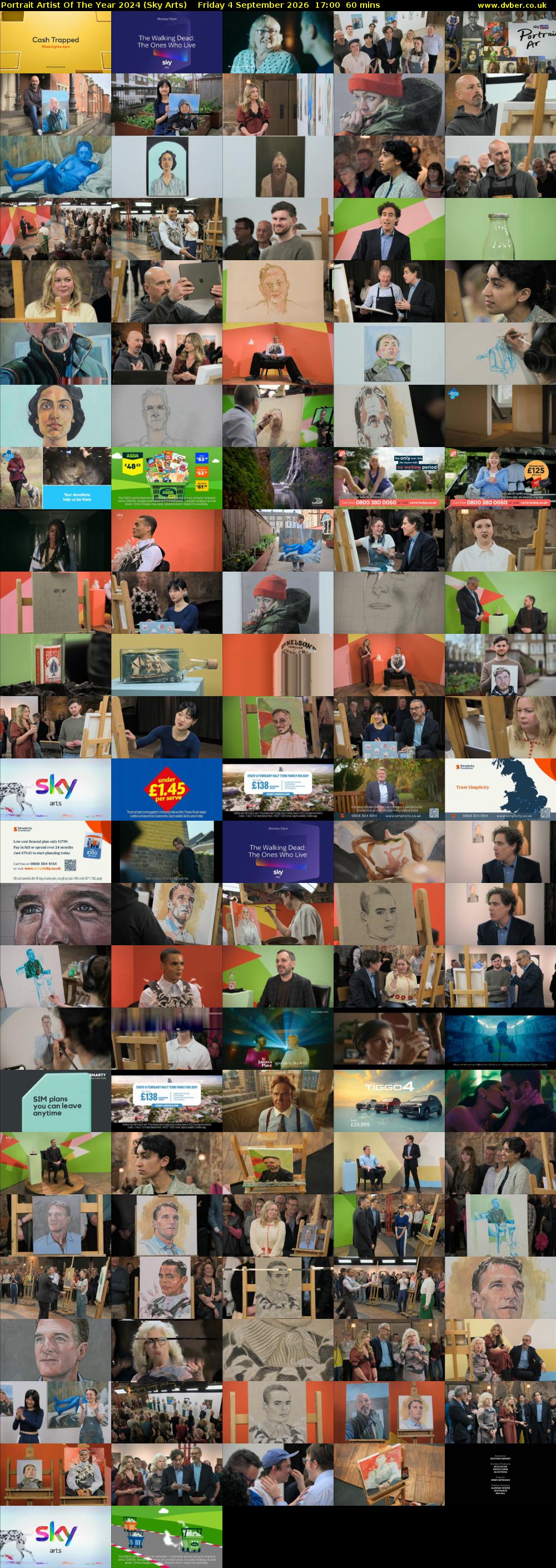 Portrait Artist Of The Year 2024 (Sky Arts) Friday 4 September 2026 17:00 - 18:00
