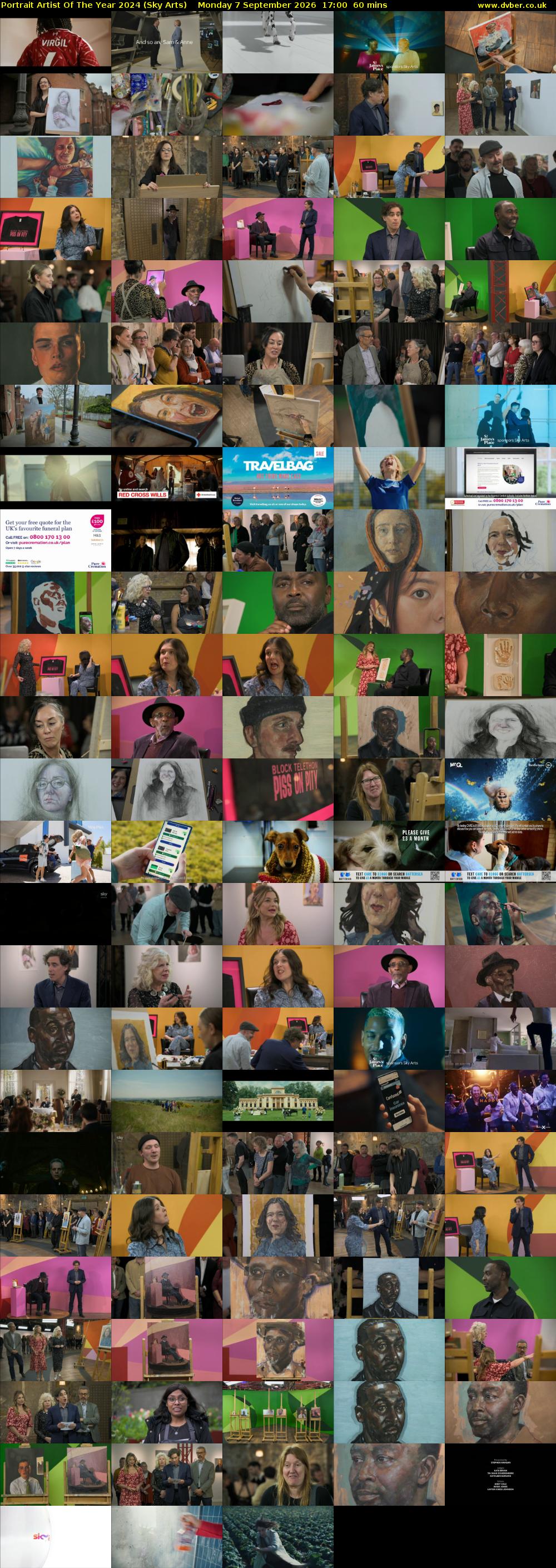 Portrait Artist Of The Year 2024 (Sky Arts) Monday 7 September 2026 17:00 - 18:00