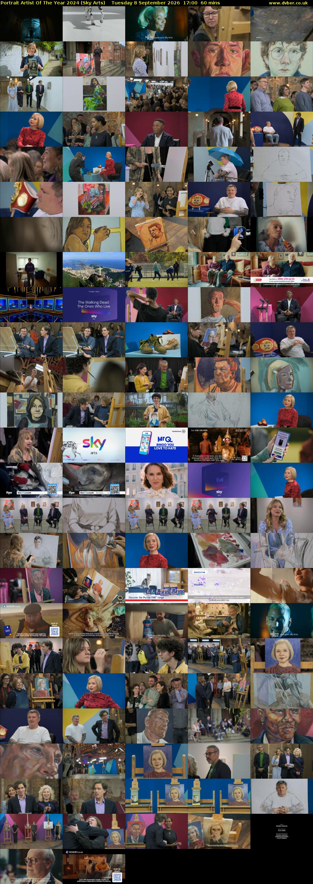 Portrait Artist Of The Year 2024 (Sky Arts) Tuesday 8 September 2026 17:00 - 18:00