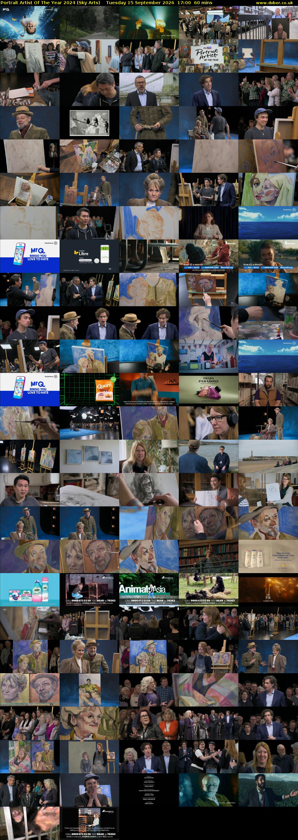 Portrait Artist Of The Year 2024 (Sky Arts) Tuesday 15 September 2026 17:00 - 18:00