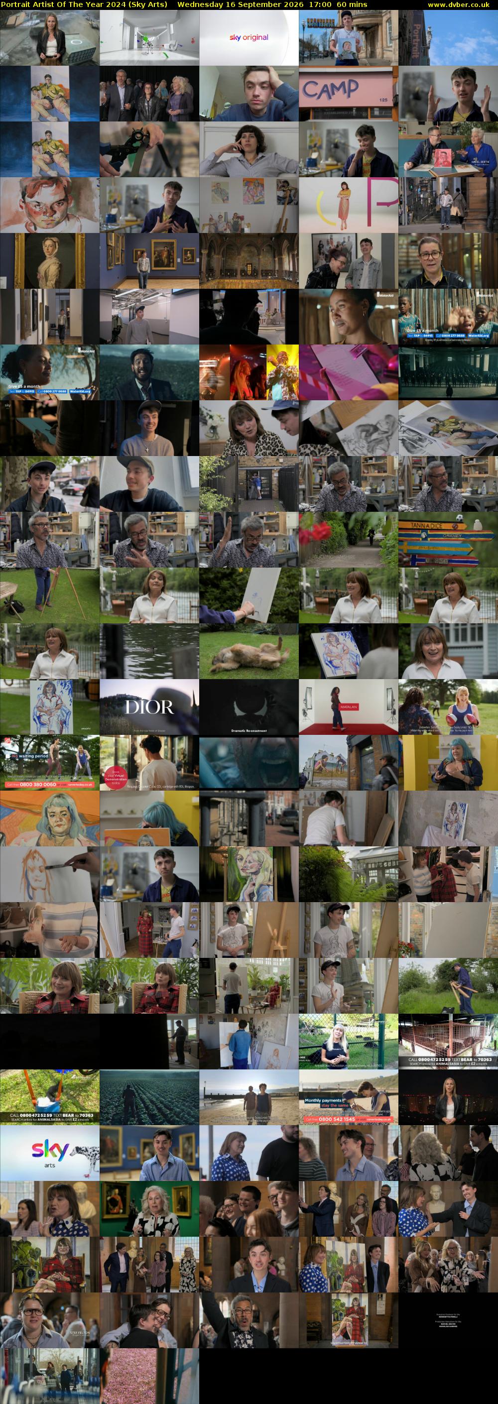 Portrait Artist Of The Year 2024 (Sky Arts) Wednesday 16 September 2026 17:00 - 18:00