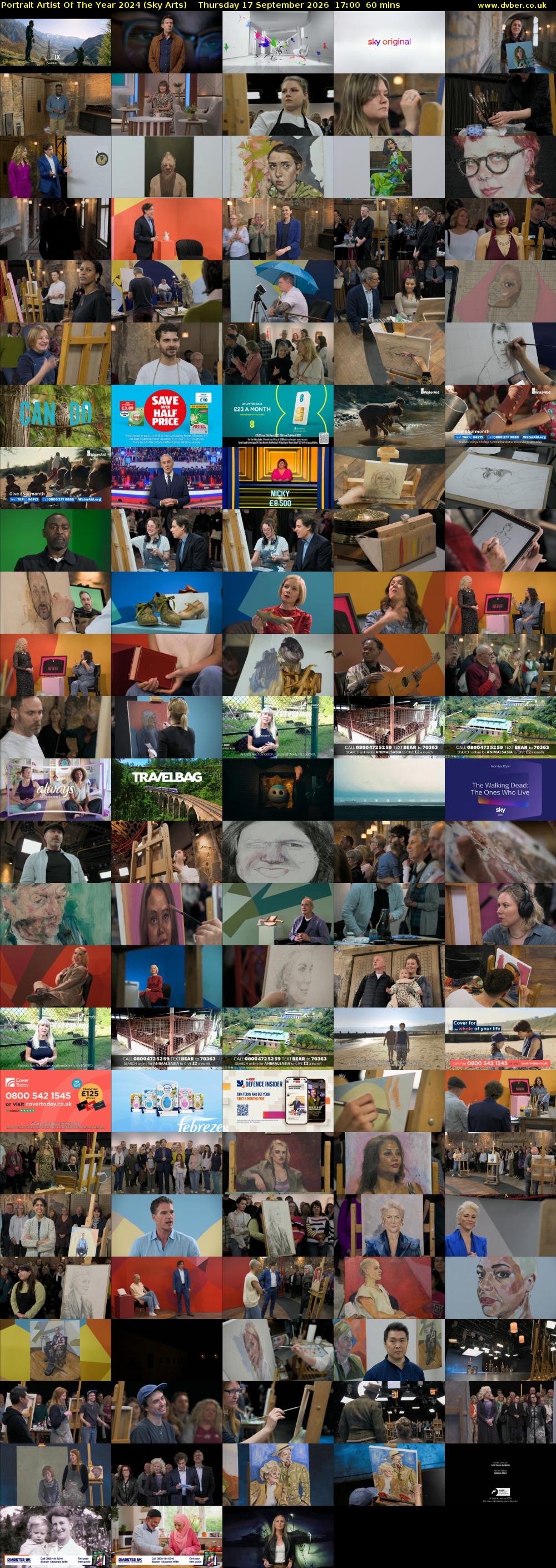 Portrait Artist Of The Year 2024 (Sky Arts) Thursday 17 September 2026 17:00 - 18:00