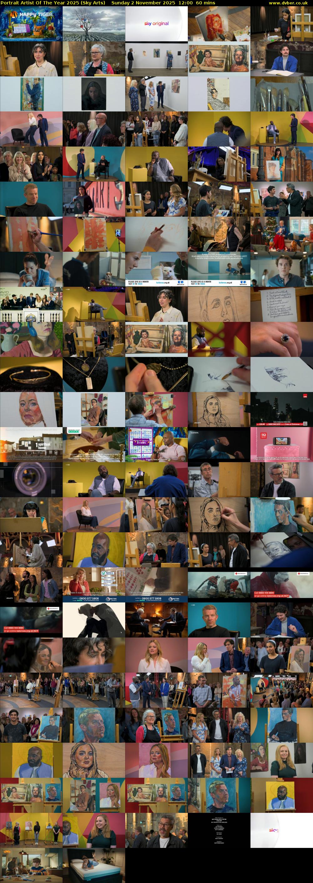 Portrait Artist Of The Year 2025 (Sky Arts) Sunday 2 November 2025 12:00 - 13:00