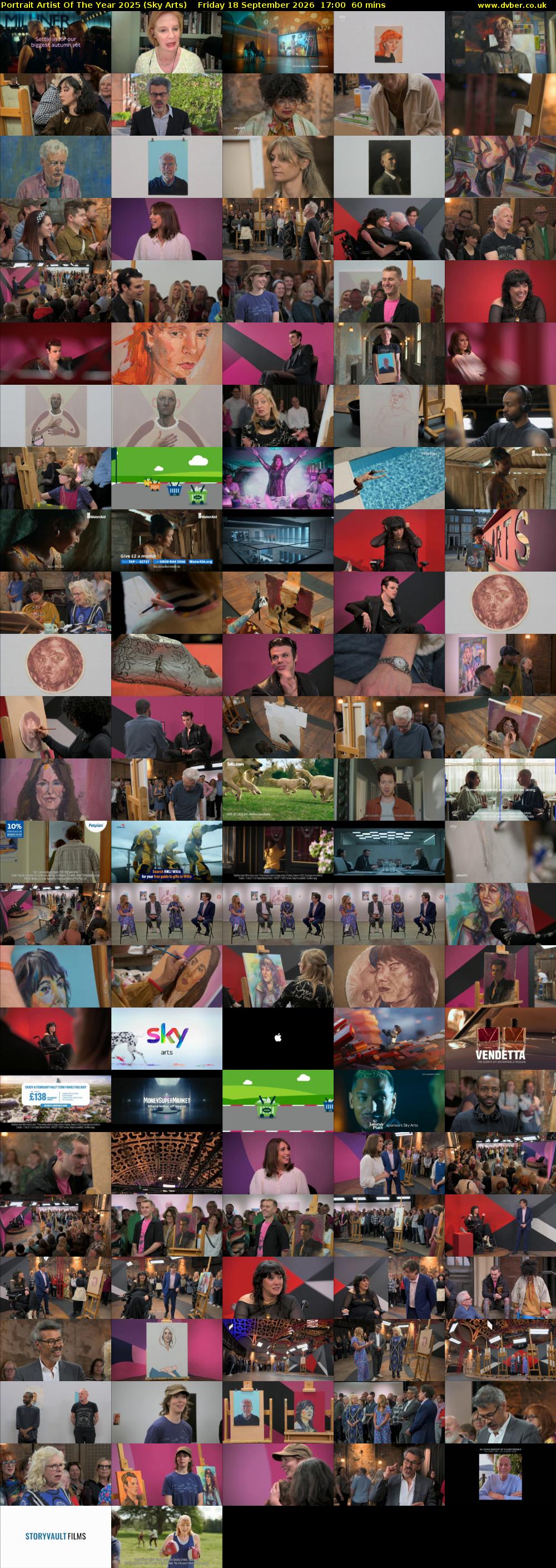 Portrait Artist Of The Year 2025 (Sky Arts) Friday 18 September 2026 17:00 - 18:00