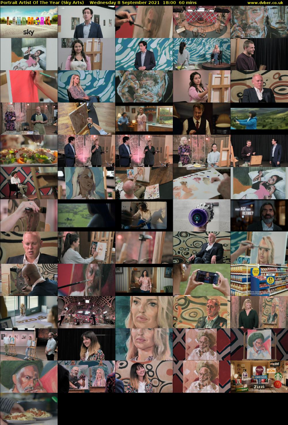 Portrait Artist Of The Year (Sky Arts) Wednesday 8 September 2021 19:00 - 20:00