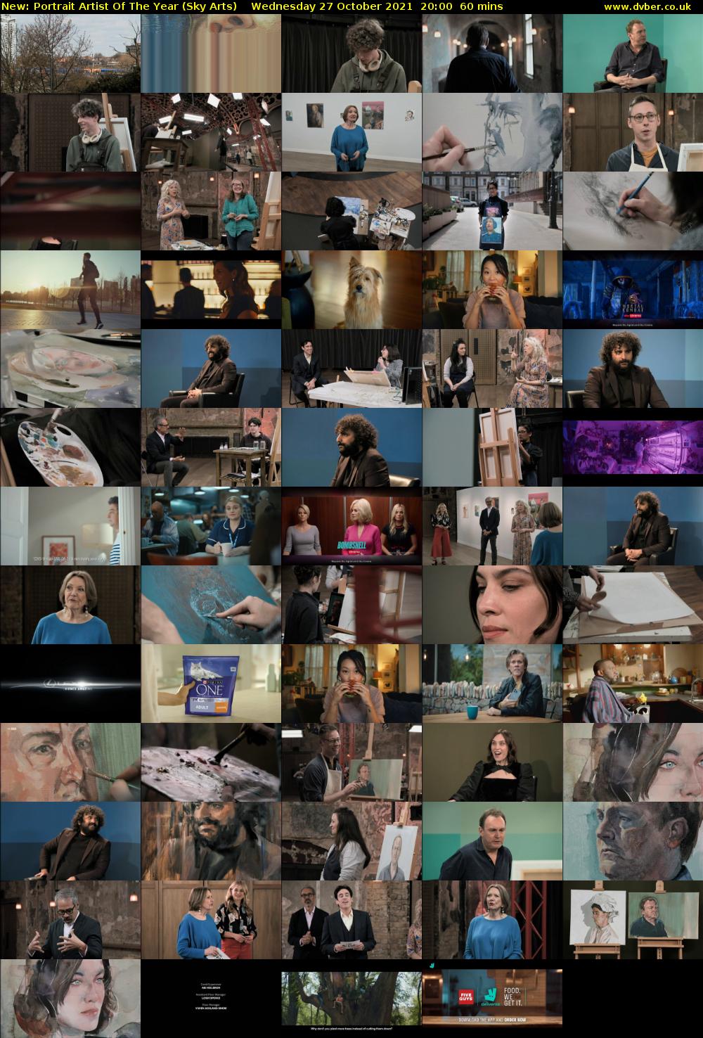 Portrait Artist Of The Year (Sky Arts) Wednesday 27 October 2021 20:00 - 21:00