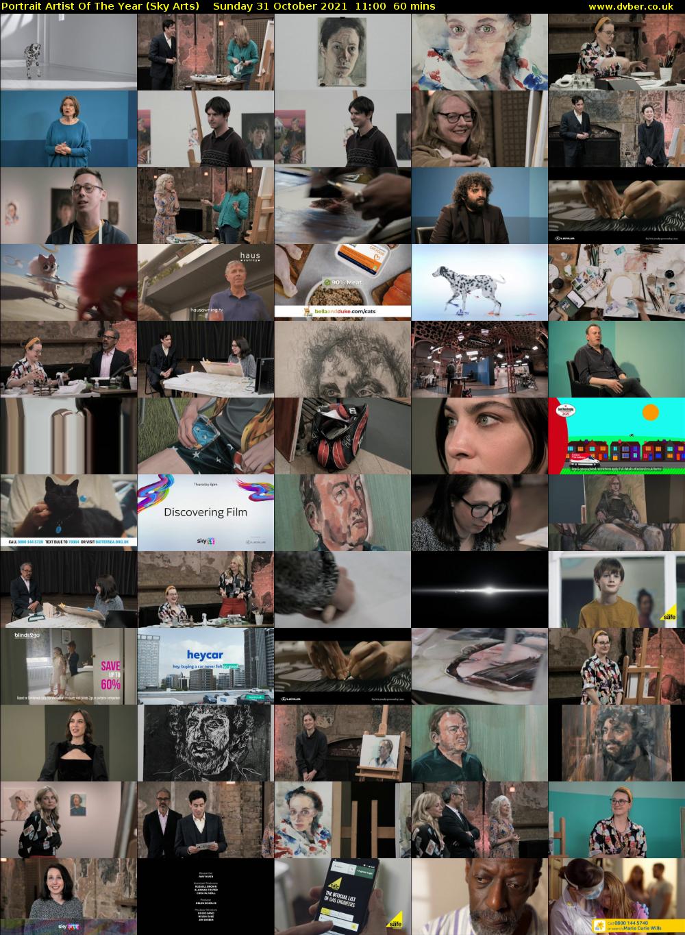 Portrait Artist Of The Year (Sky Arts) Sunday 31 October 2021 11:00 - 12:00