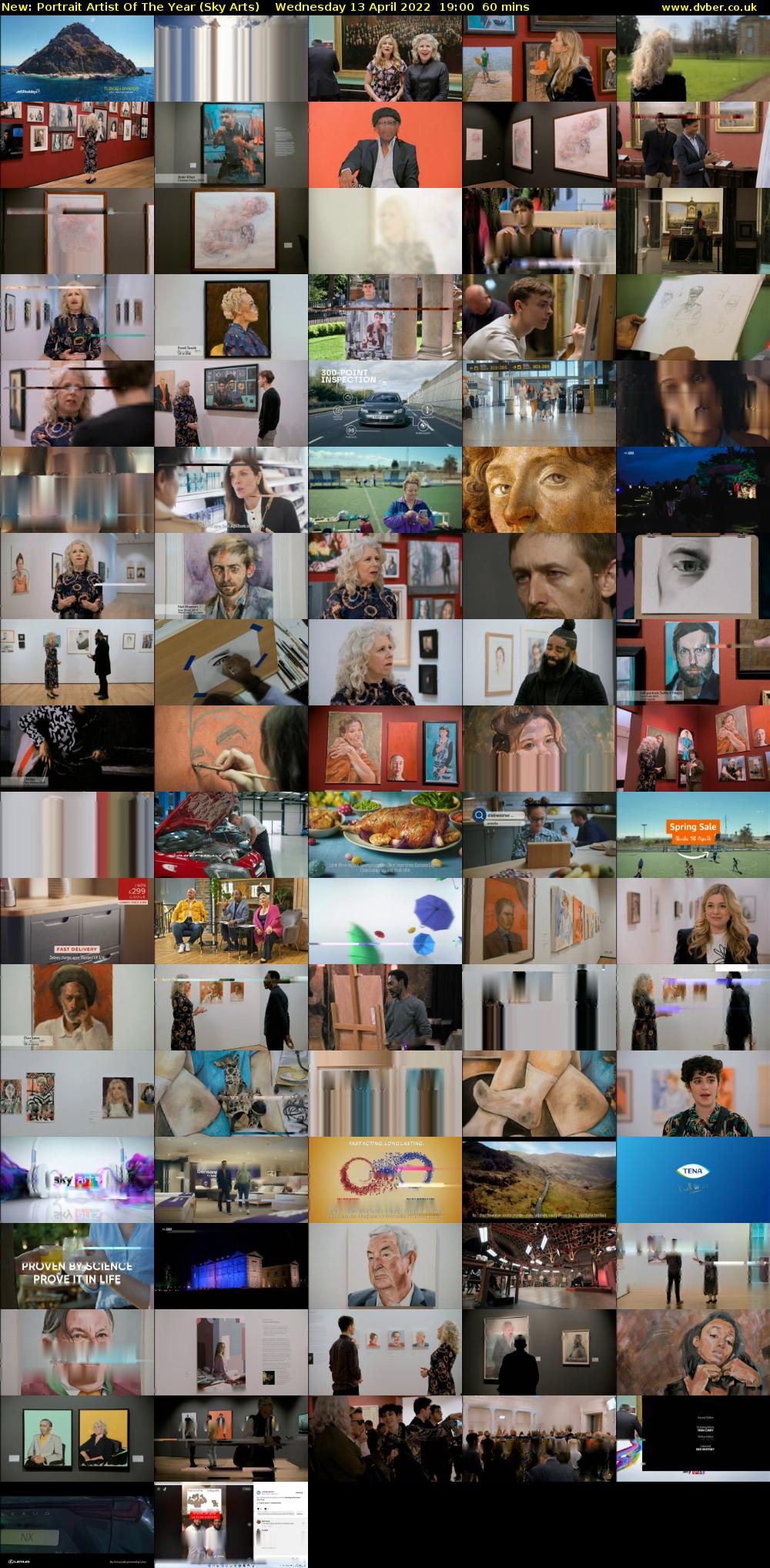 Portrait Artist Of The Year (Sky Arts) Wednesday 13 April 2022 19:00 - 20:00