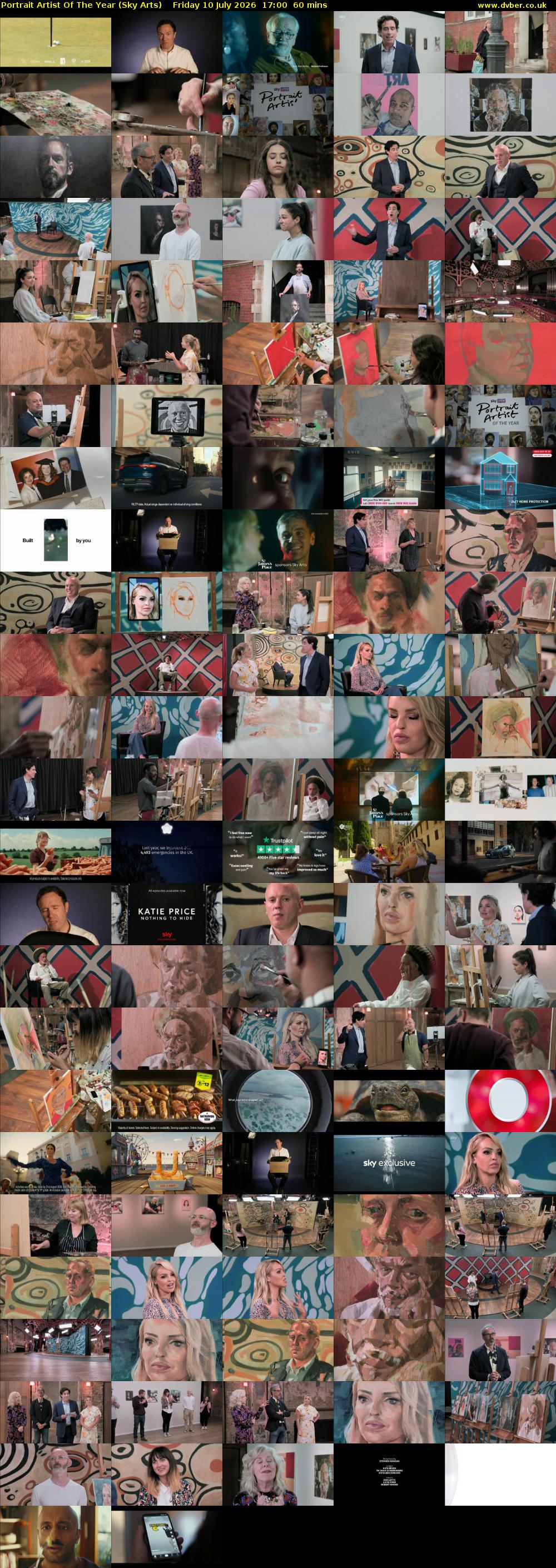 Portrait Artist Of The Year (Sky Arts) Friday 10 July 2026 17:00 - 18:00