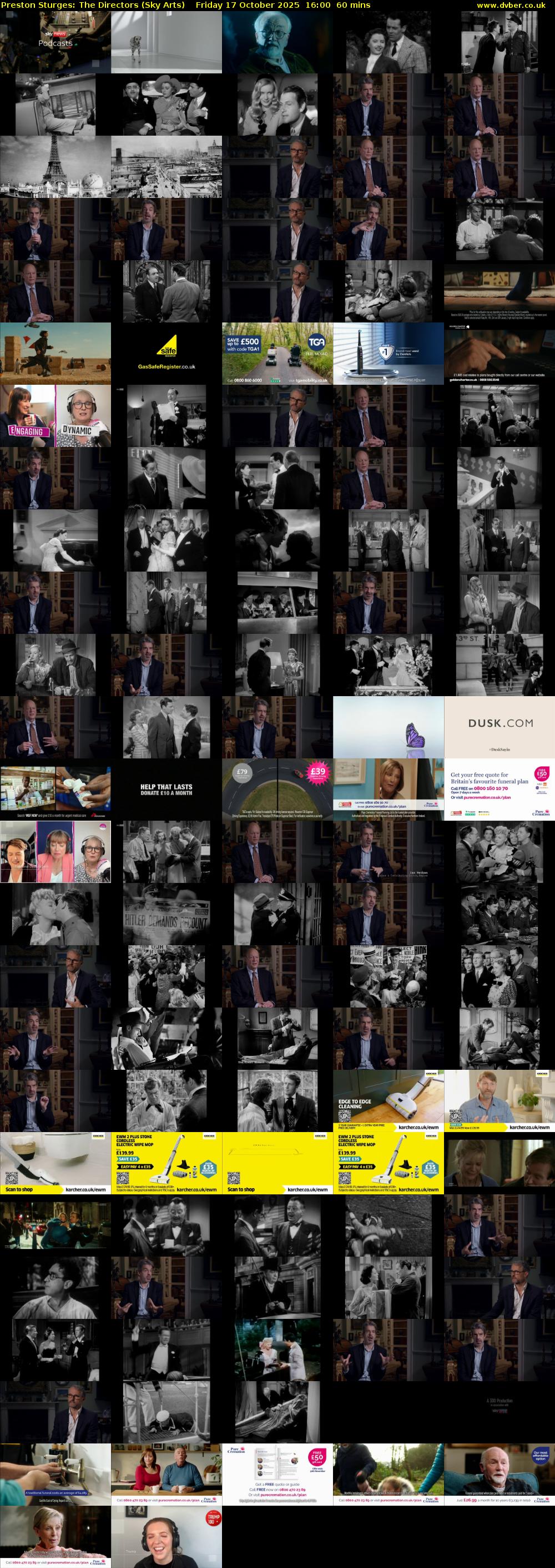 Preston Sturges: The Directors (Sky Arts) Friday 17 October 2025 16:00 - 17:00