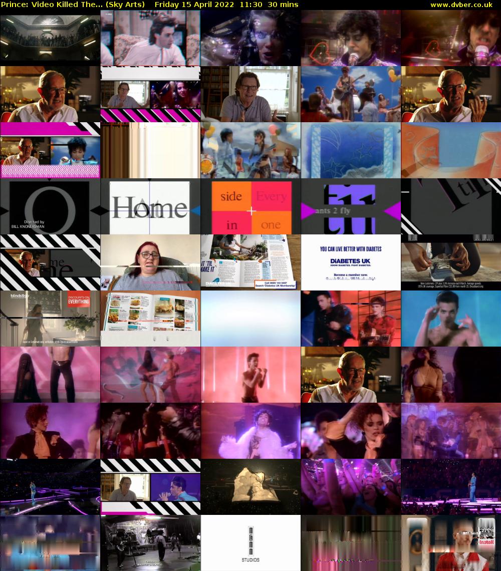 Prince: Video Killed The... (Sky Arts) Friday 15 April 2022 11:30 - 12:00