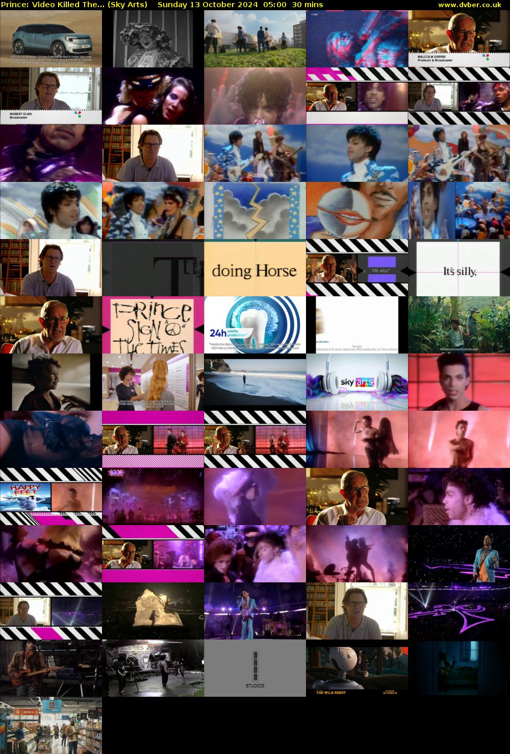 Prince: Video Killed The... (Sky Arts) Sunday 13 October 2024 05:00 - 05:30
