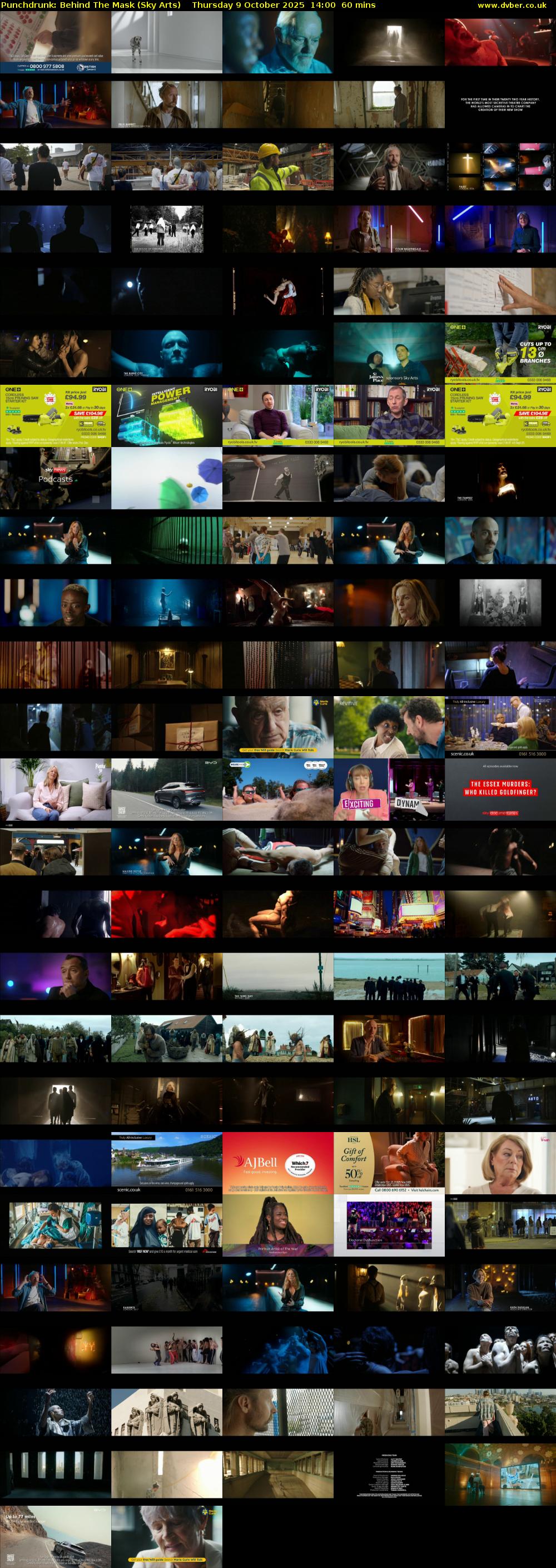 Punchdrunk: Behind The Mask (Sky Arts) Thursday 9 October 2025 14:00 - 15:00