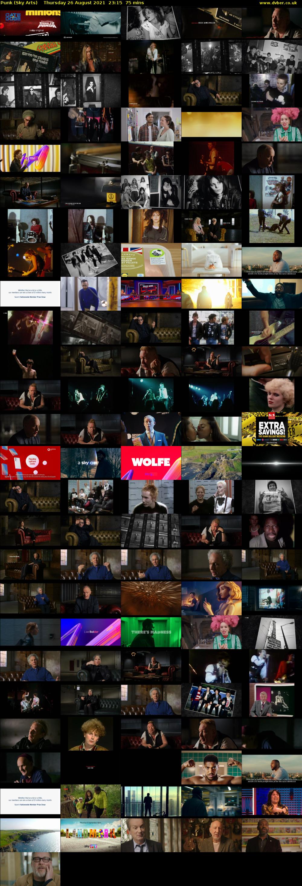 Punk (Sky Arts) Friday 27 August 2021 00:15 - 01:30