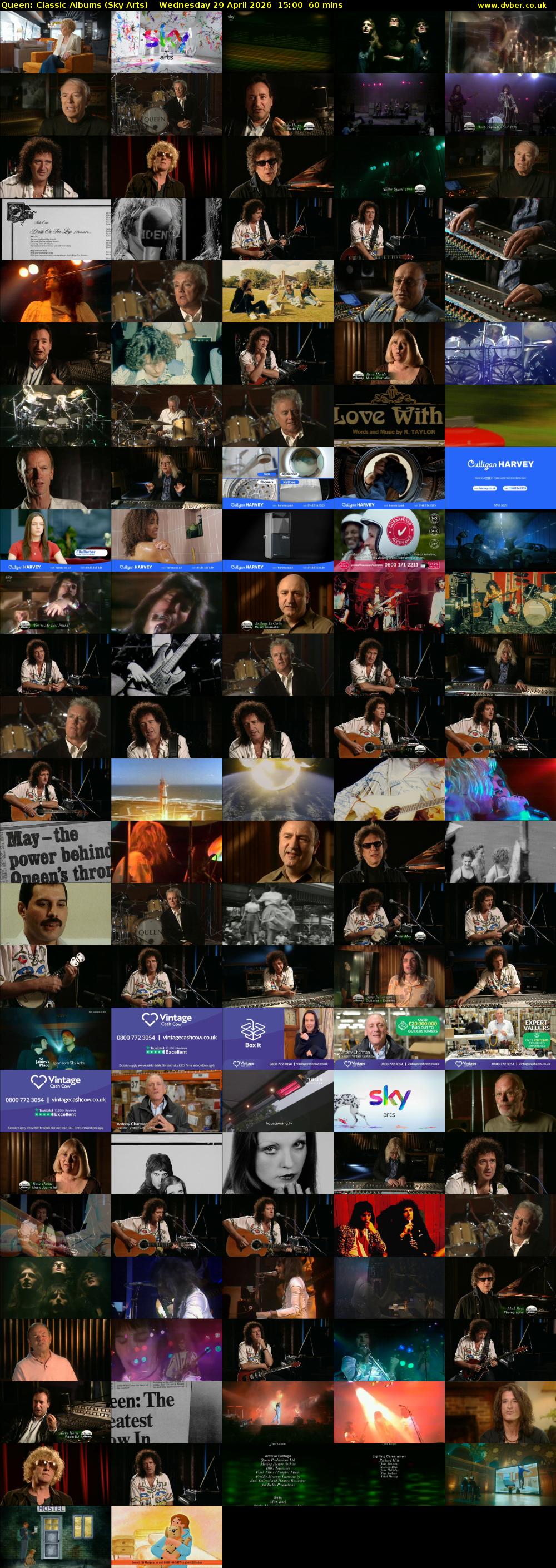 Queen: Classic Albums (Sky Arts) Wednesday 29 April 2026 15:00 - 16:00