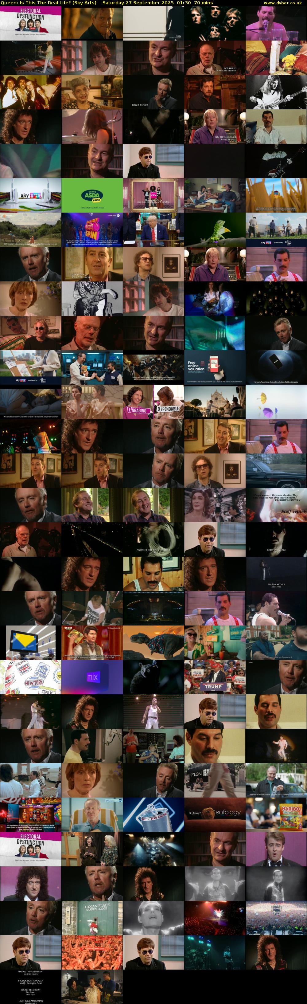 Queen: Is This The Real Life? (Sky Arts) Saturday 27 September 2025 01:30 - 02:40