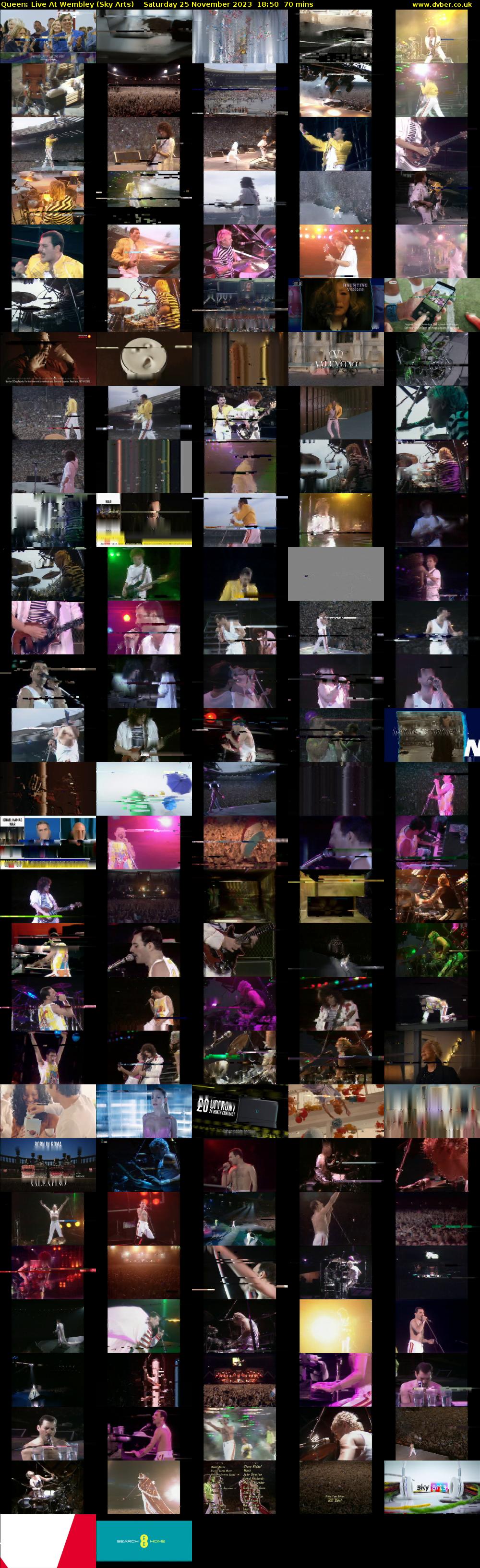 Queen: Live At Wembley (Sky Arts) Saturday 25 November 2023 18:50 - 20:00