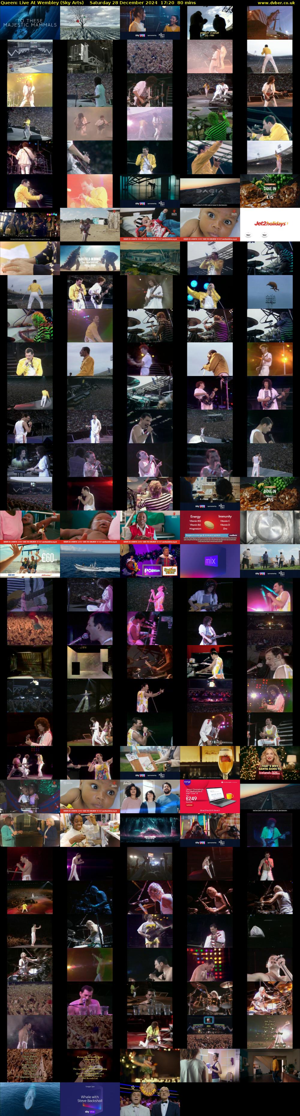 Queen: Live At Wembley (Sky Arts) Saturday 28 December 2024 17:20 - 18:40