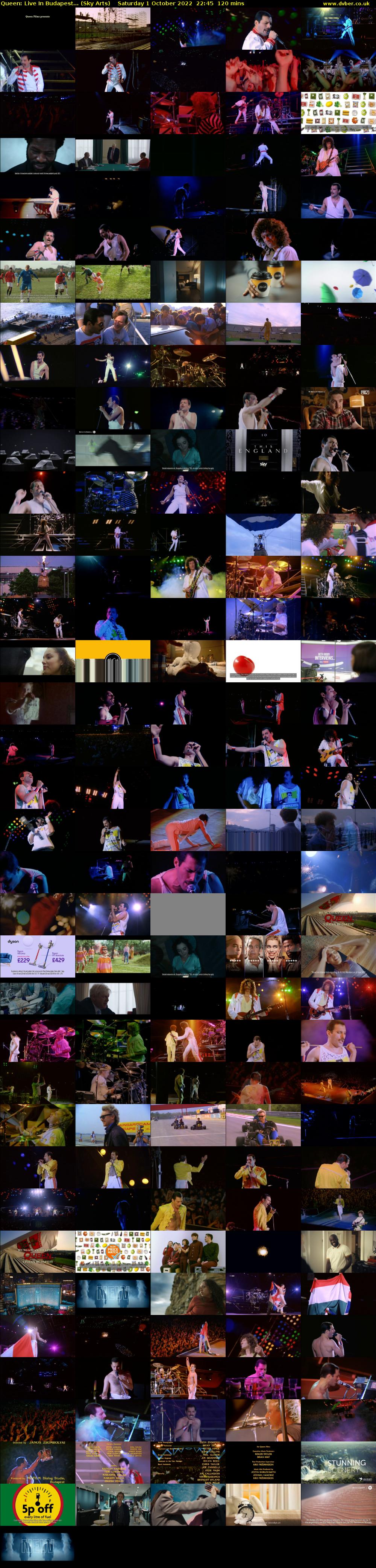 Queen: Live In Budapest... (Sky Arts) Saturday 1 October 2022 22:45 - 00:45