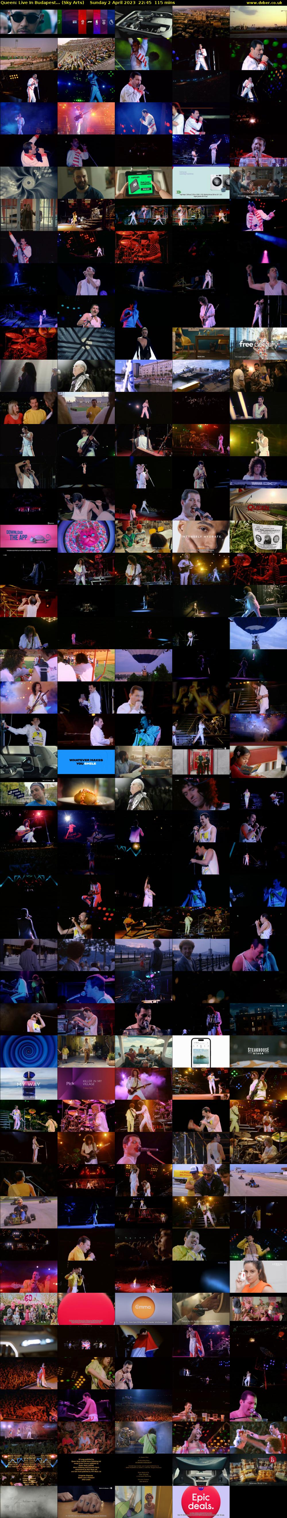 Queen: Live In Budapest... (Sky Arts) Sunday 2 April 2023 22:45 - 00:40