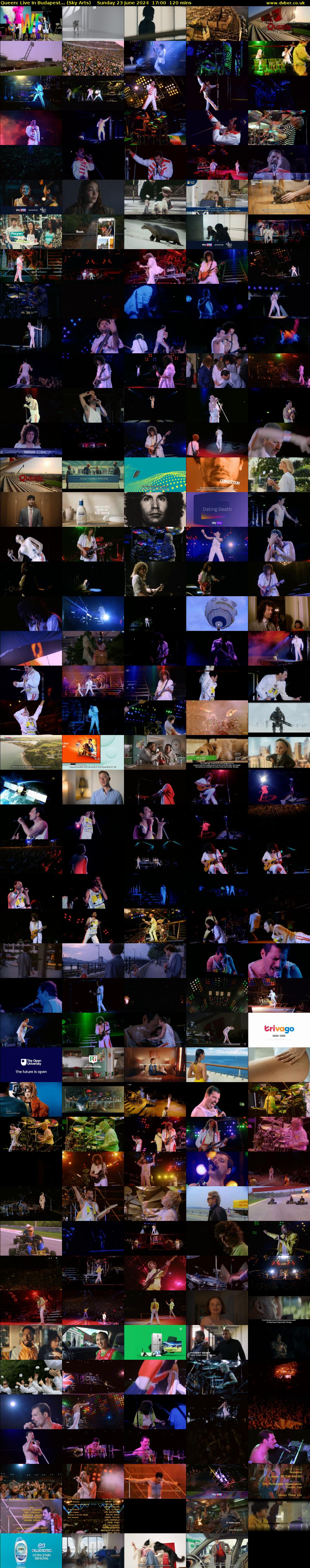 Queen: Live In Budapest... (Sky Arts) Sunday 23 June 2024 17:00 - 19:00