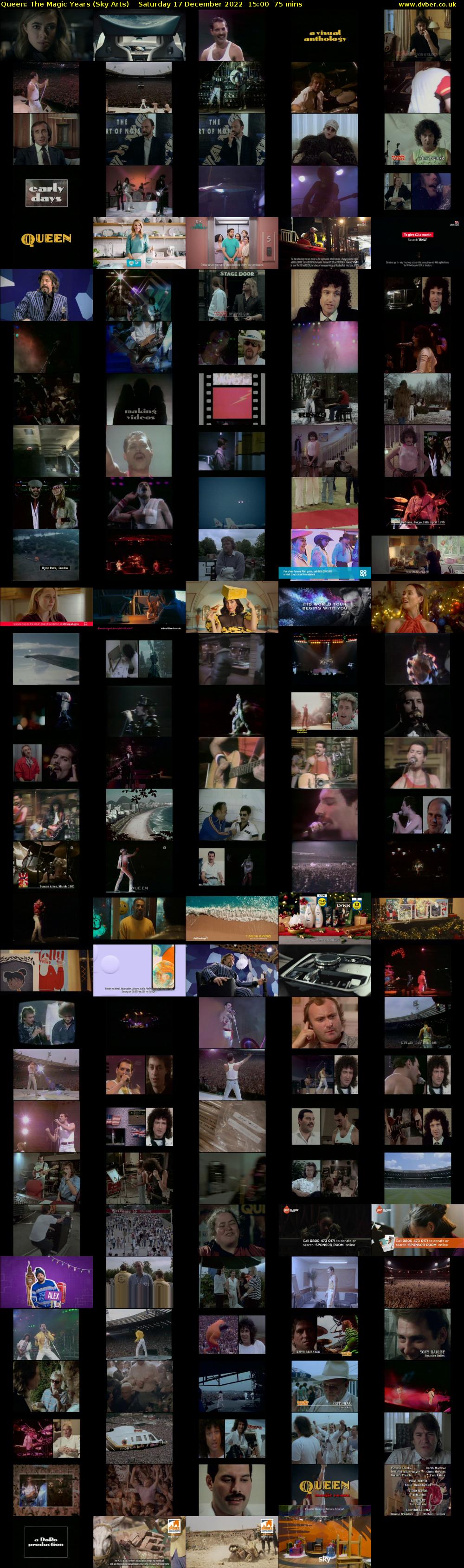 Queen: The Magic Years (Sky Arts) Saturday 17 December 2022 15:00 - 16:15