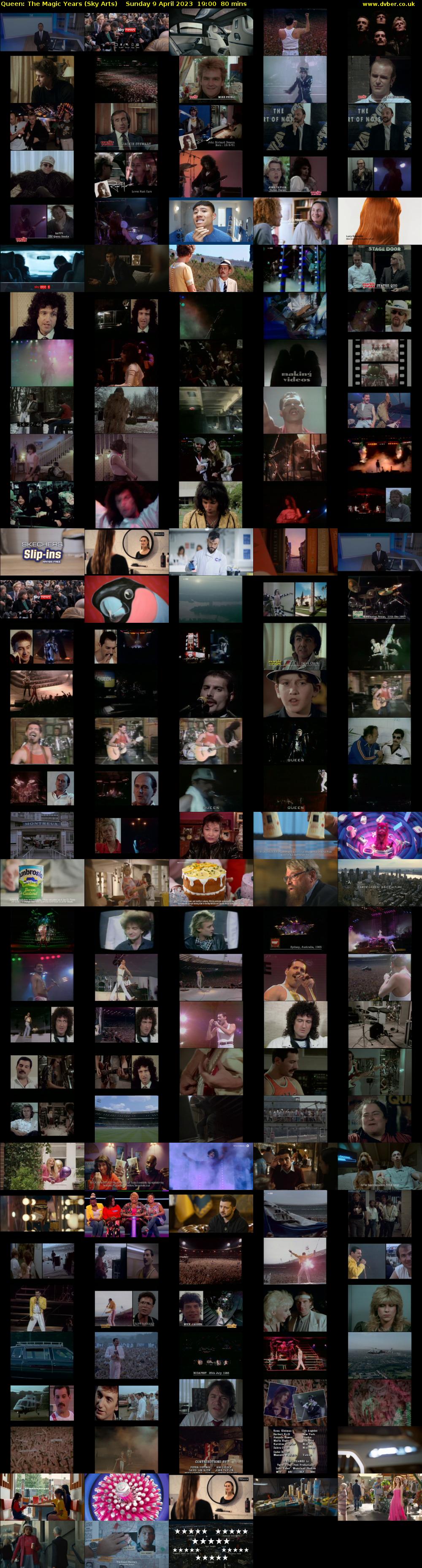 Queen: The Magic Years (Sky Arts) Sunday 9 April 2023 19:00 - 20:20