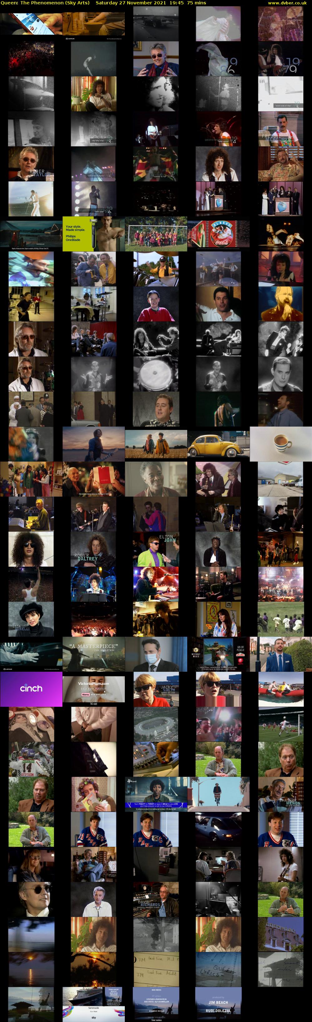Queen: The Phenomenon (Sky Arts) Saturday 27 November 2021 19:45 - 21:00