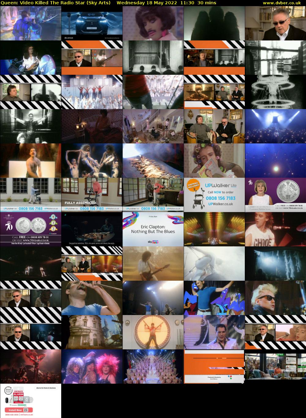 Queen: Video Killed The Radio Star (Sky Arts) Wednesday 18 May 2022 11:30 - 12:00