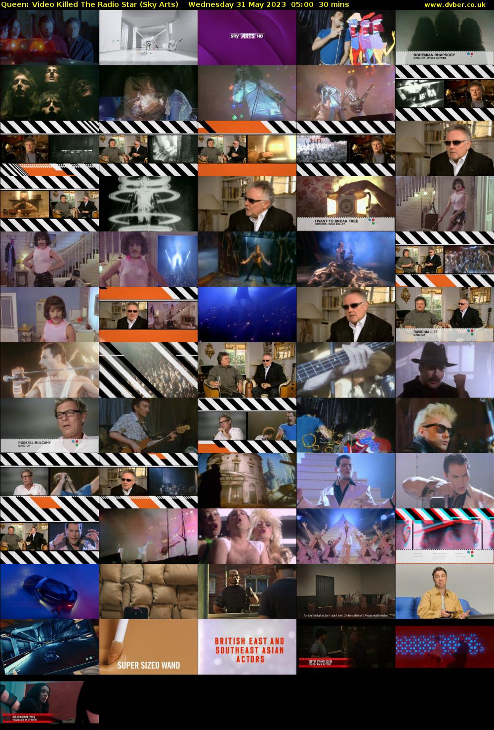 Queen: Video Killed The Radio Star (Sky Arts) Wednesday 31 May 2023 05:00 - 05:30