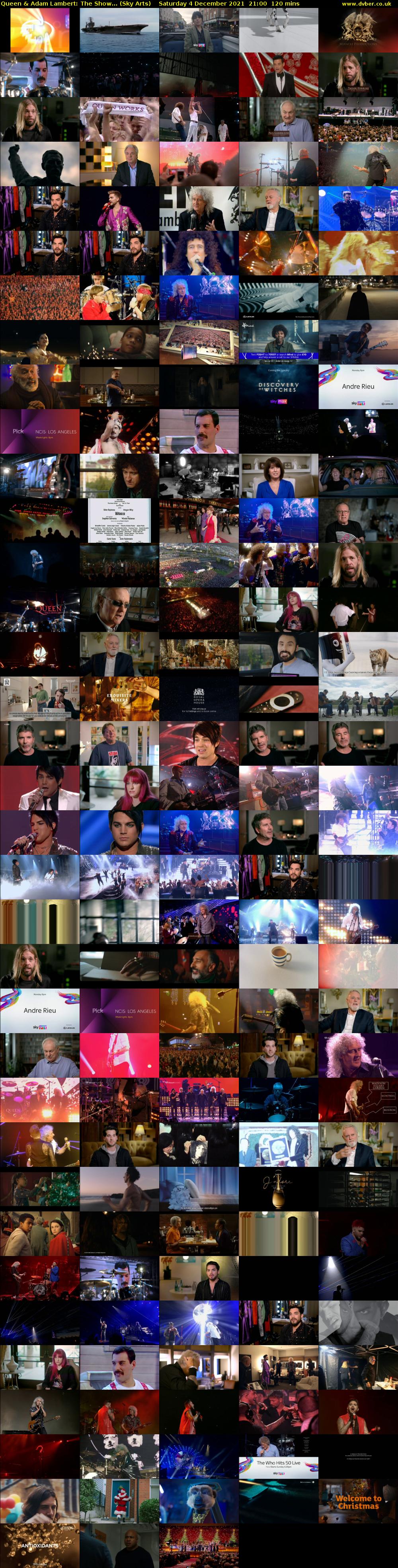 Queen & Adam Lambert: The Show... (Sky Arts) Saturday 4 December 2021 21:00 - 23:00