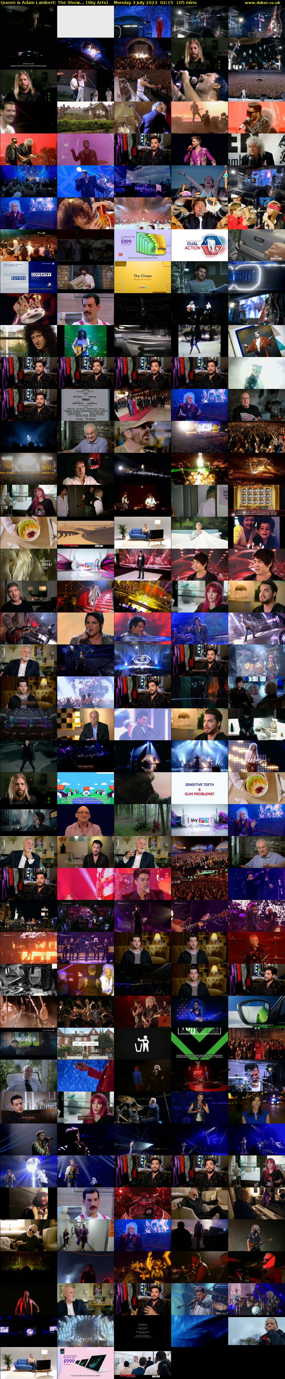 Queen & Adam Lambert: The Show... (Sky Arts) Monday 3 July 2023 02:15 - 04:00