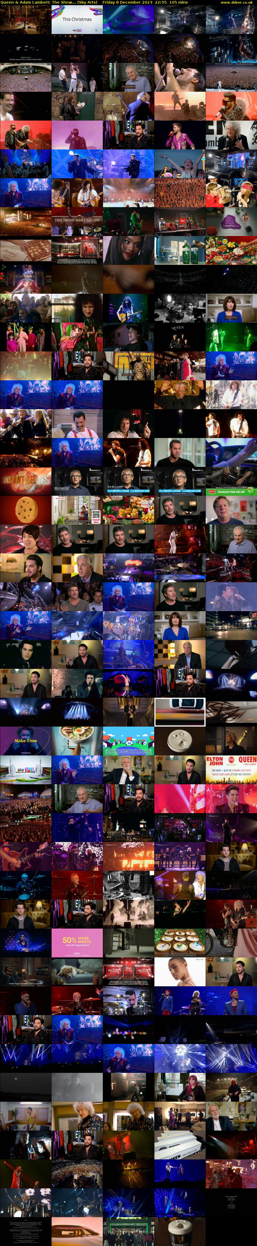 Queen & Adam Lambert: The Show... (Sky Arts) Friday 8 December 2023 22:55 - 00:40