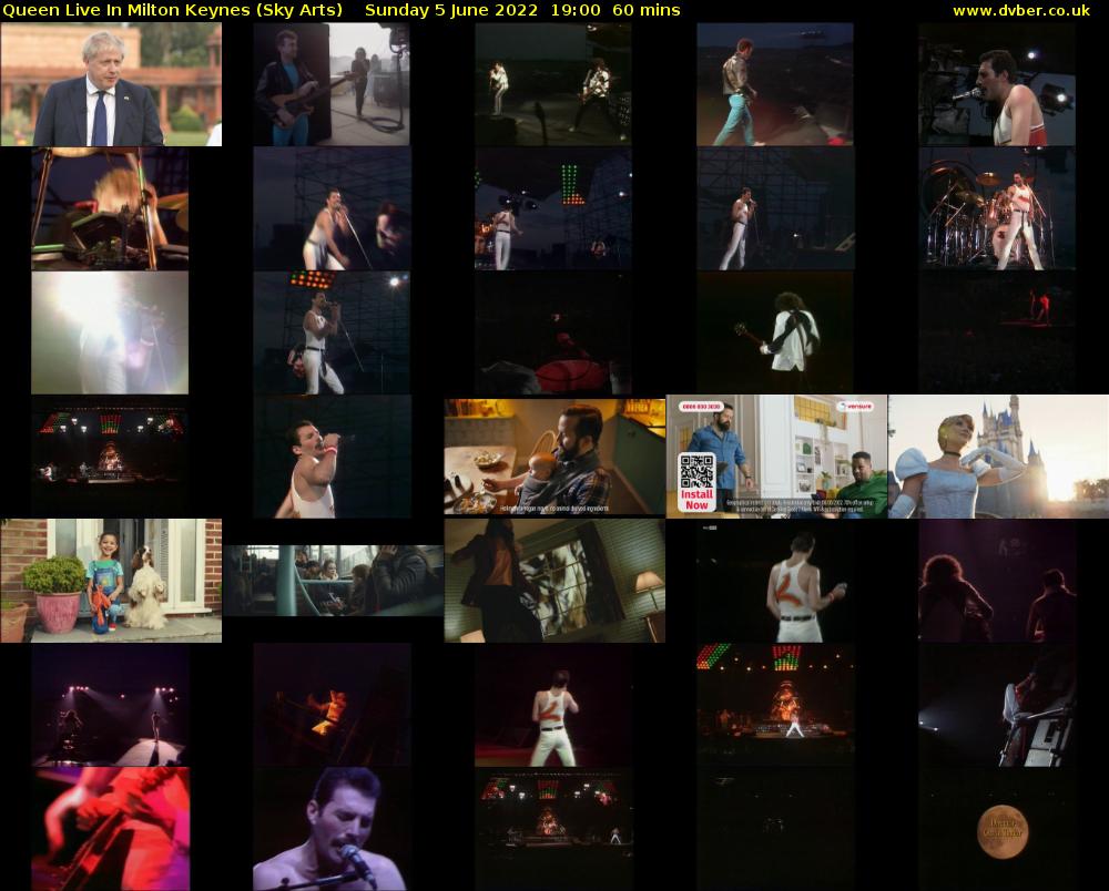 Queen Live In Milton Keynes (Sky Arts) Sunday 5 June 2022 19:00 - 20:00