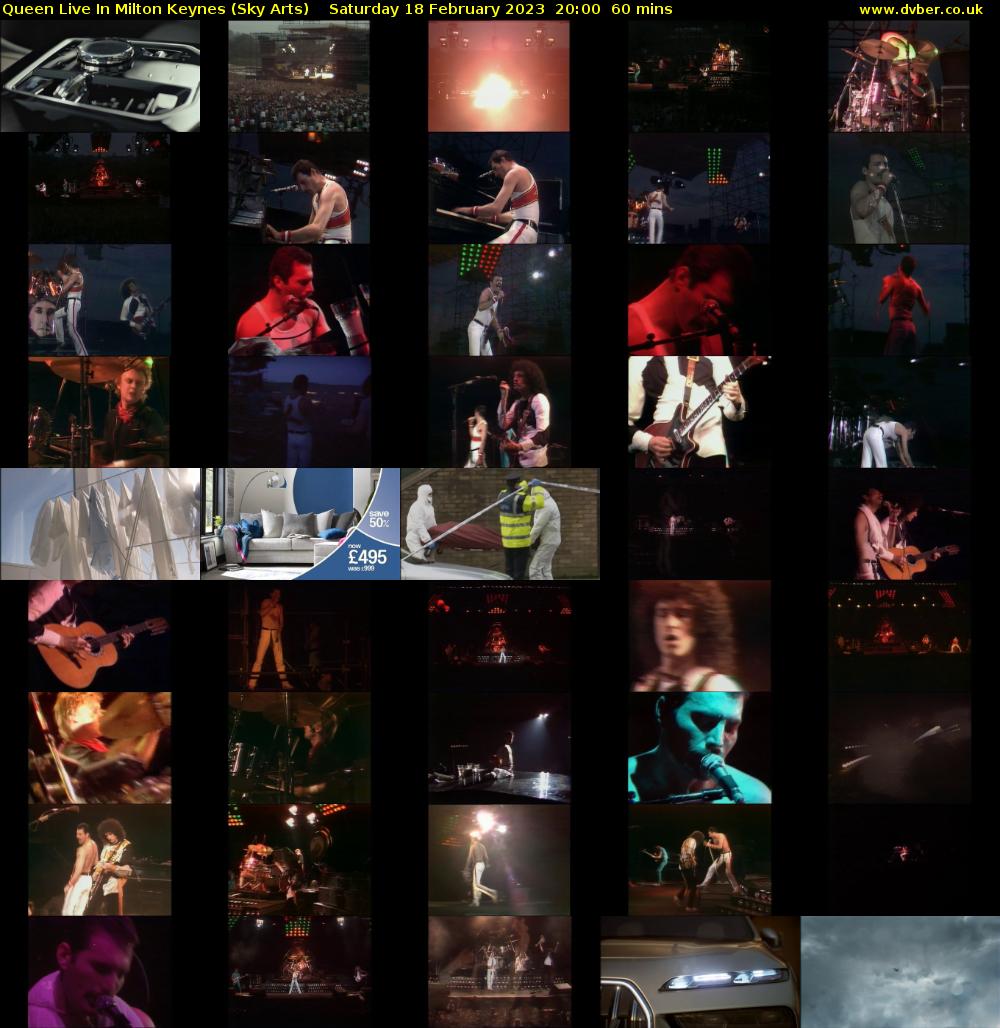 Queen Live In Milton Keynes (Sky Arts) Saturday 18 February 2023 20:00 - 21:00