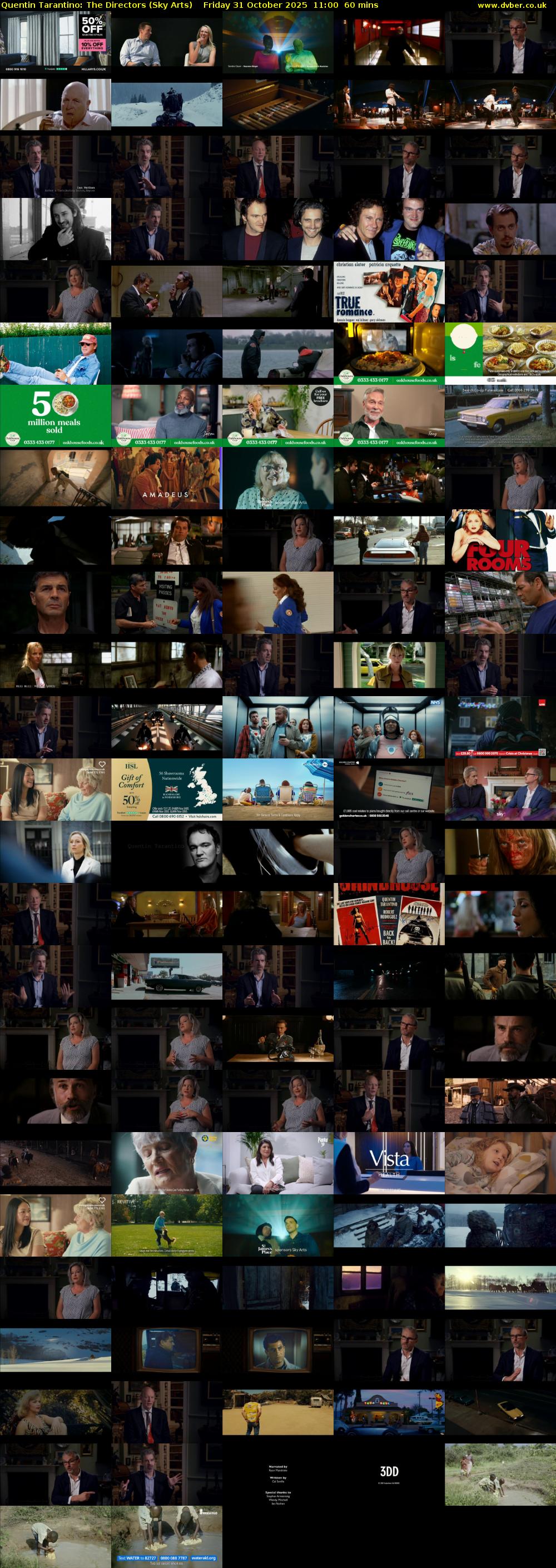 Quentin Tarantino: The Directors (Sky Arts) Friday 31 October 2025 11:00 - 12:00