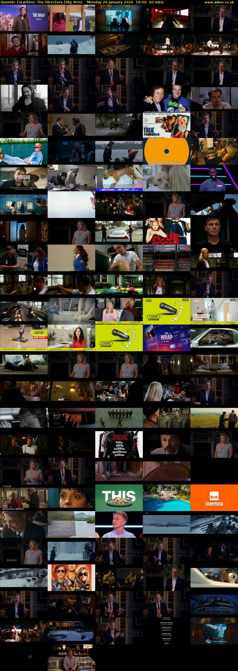 Quentin Tarantino: The Directors (Sky Arts) Monday 26 January 2026 16:00 - 17:00