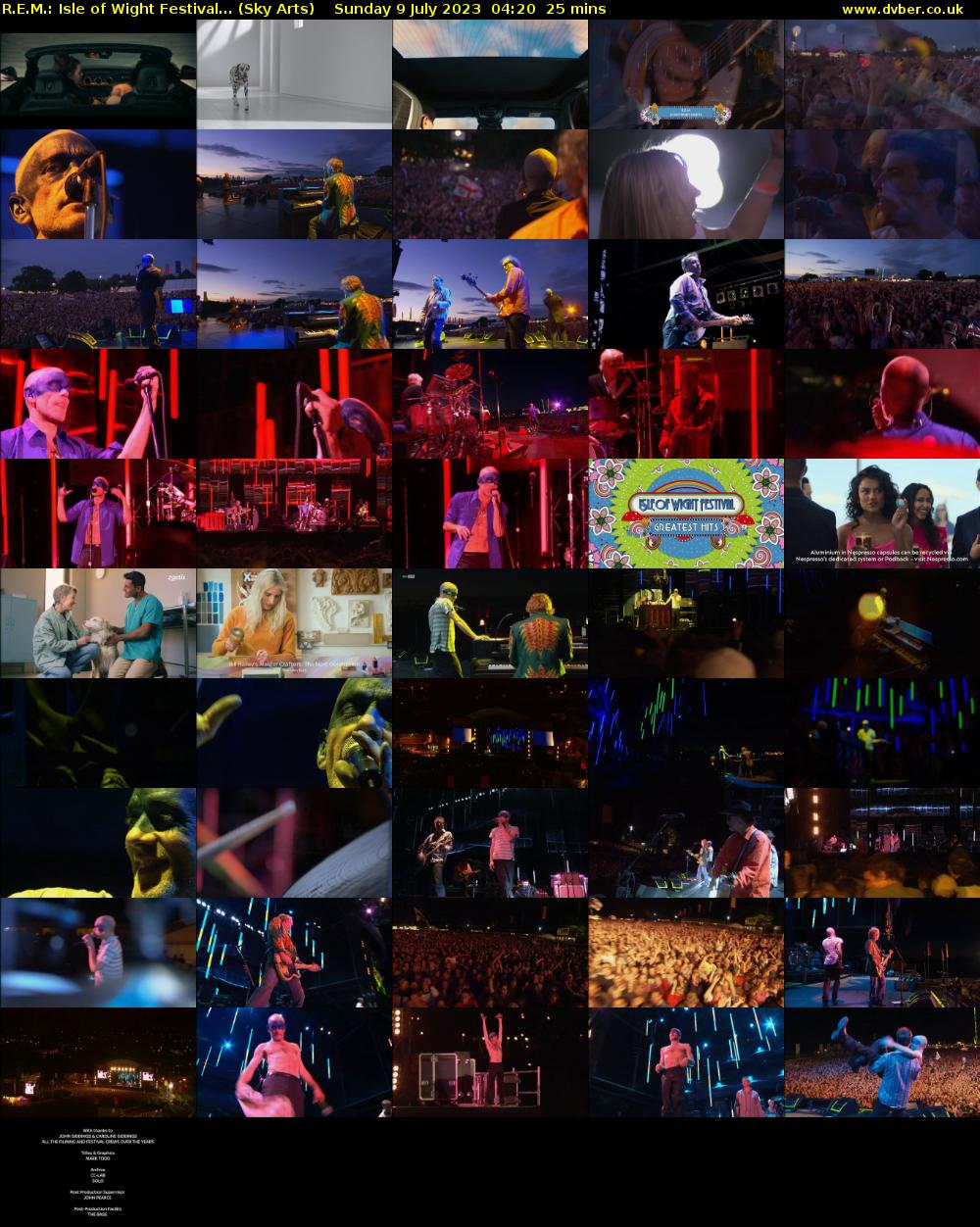 R.E.M.: Isle of Wight Festival... (Sky Arts) Sunday 9 July 2023 04:20 - 04:45