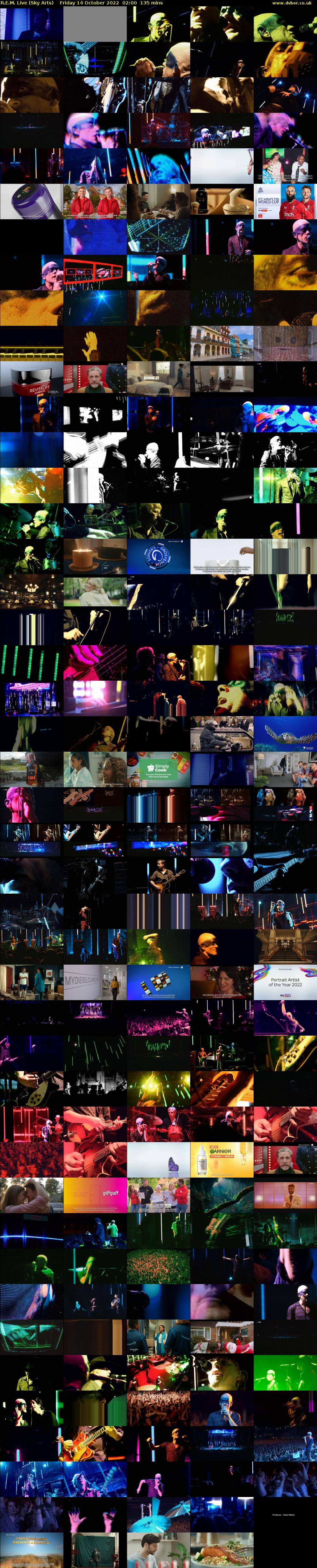 R.E.M. Live (Sky Arts) Friday 14 October 2022 02:00 - 04:15