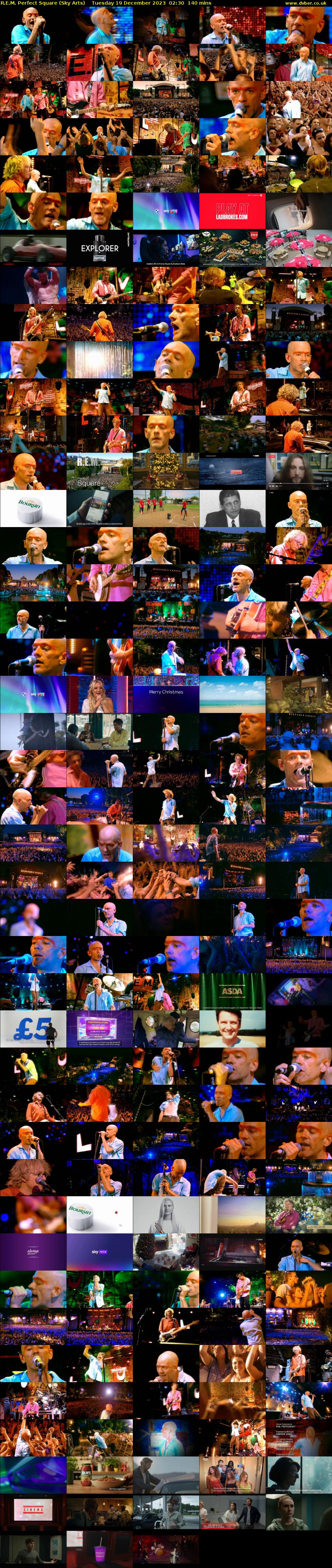 R.E.M. Perfect Square (Sky Arts) Tuesday 19 December 2023 02:30 - 04:50