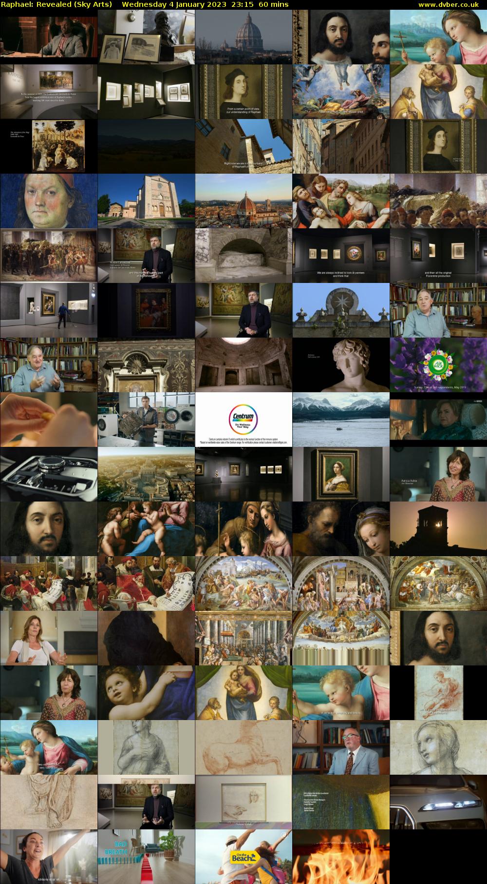 Raphael: Revealed (Sky Arts) Wednesday 4 January 2023 23:15 - 00:15
