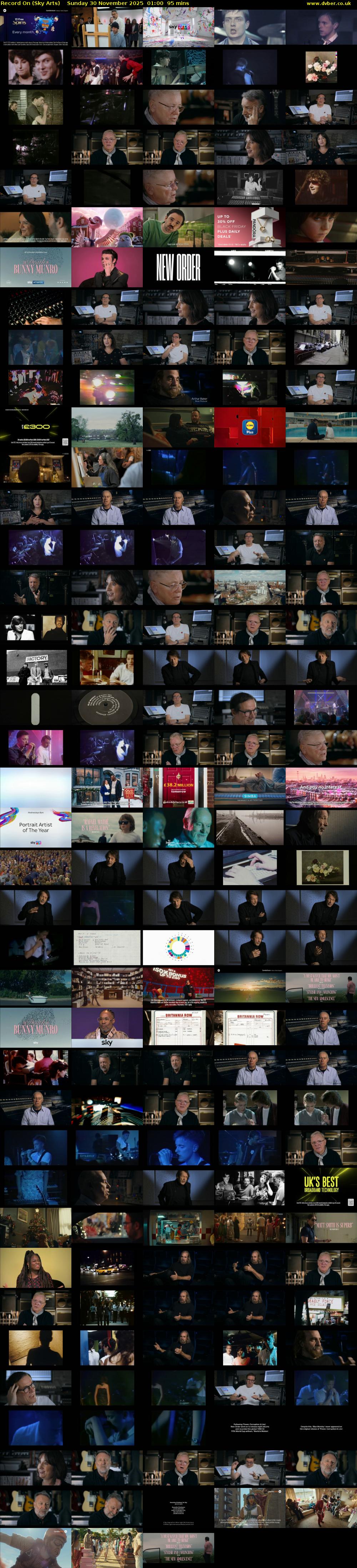 Record On (Sky Arts) Sunday 30 November 2025 01:00 - 02:35