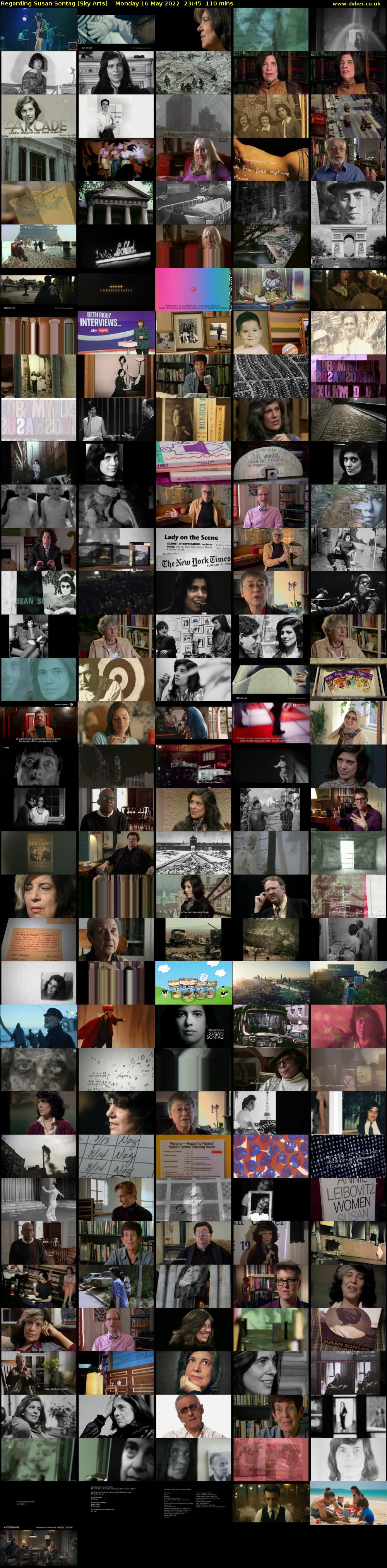 Regarding Susan Sontag (Sky Arts) Monday 16 May 2022 23:45 - 01:35