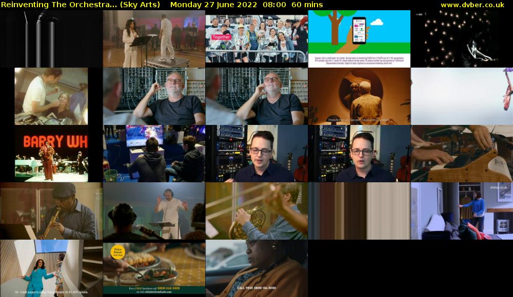 Reinventing The Orchestra... (Sky Arts) Monday 27 June 2022 08:00 - 09:00