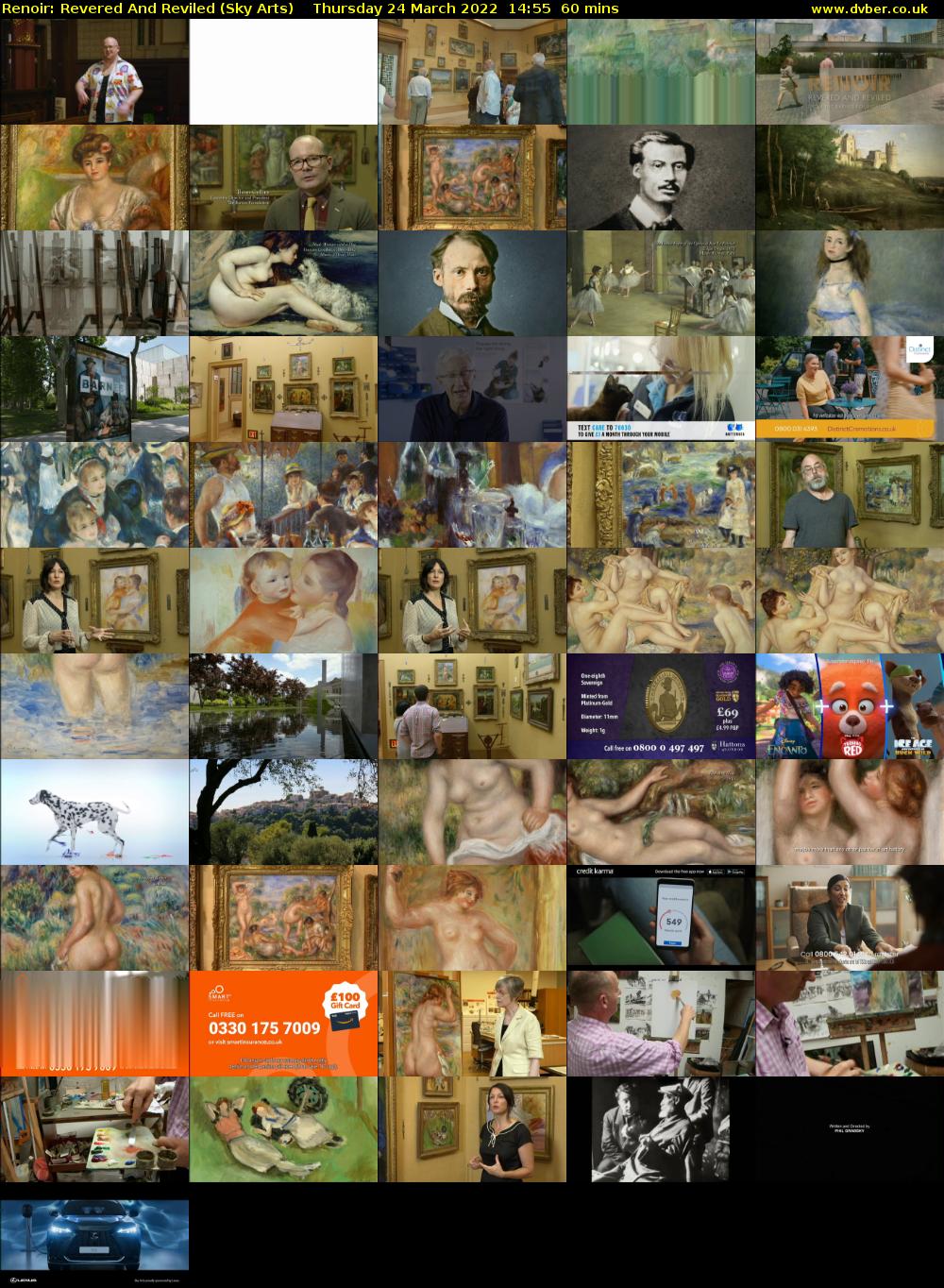 Renoir: Revered And Reviled (Sky Arts) Thursday 24 March 2022 14:55 - 15:55